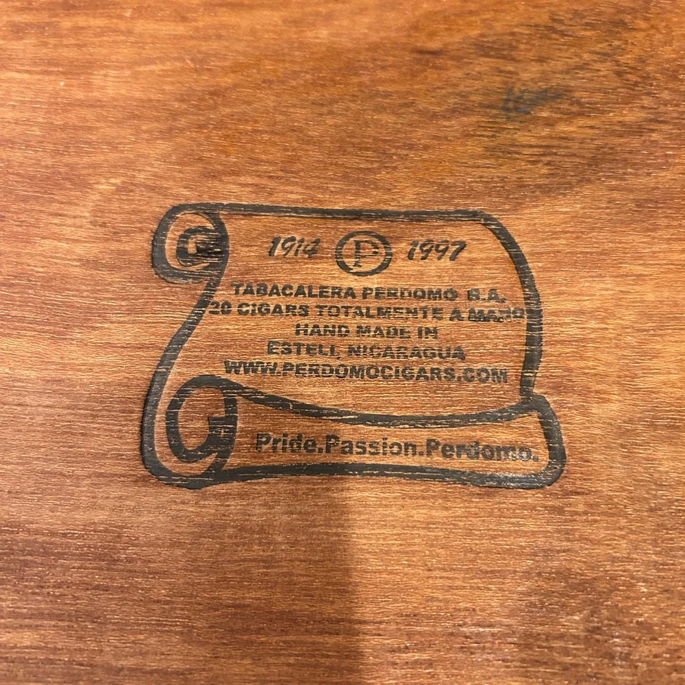 1990s Perdomo and Macanudo Wooden Cigar Boxes- Set of Two- EUC